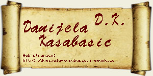 Danijela Kasabašić vizit kartica